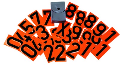 Tabulka UN - samostatné číslo nebo prázdné oranžové pole ( 7 x 11,7 cm ) 1C14